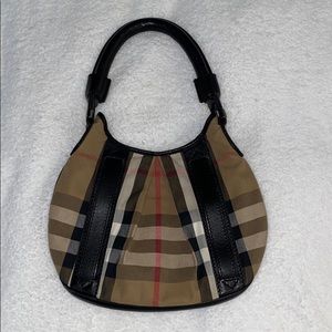 Burberry Canvas Check and Leather Hobo
